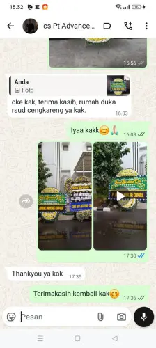 Testimonial Papan Bunga Pernikahan sukasenang