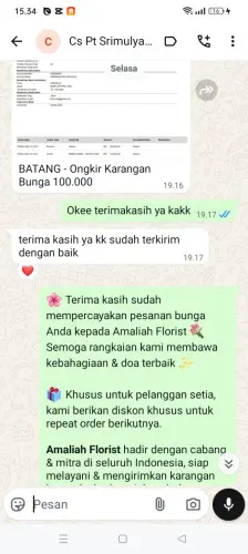 Testimonial Papan Bunga sukasenang
