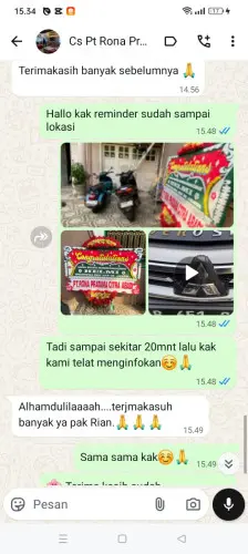 Testimonial Papan Bunga sukasenang