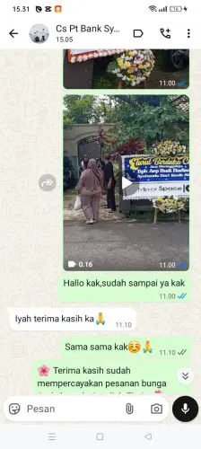 Testimonial Papan Bunga sukasenang